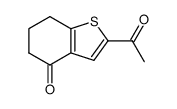 Benzo[b]thiophen-4(5H)-one, 2-acetyl-6,7-dihydro-结构式