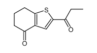 2-propionyl-6,7-dihydrobenzo[b]thiophen-4(5H)one结构式