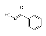 N-hydroxy-2-methylbenzenecarboximidoyl chloride结构式