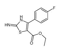 ETHYL 2-AMINO-4-(4-FLUOROPHENYL)THIAZOLE-5-CARBOXYLATE结构式