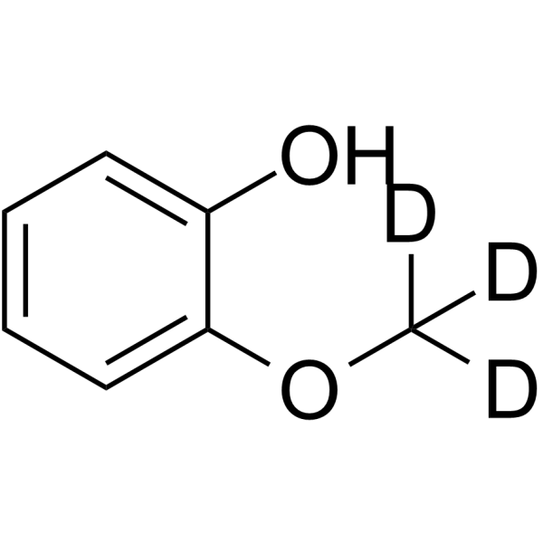 愈创木酚-D3结构式