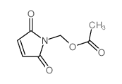 (2,5-dioxopyrrol-1-yl)methyl acetate结构式