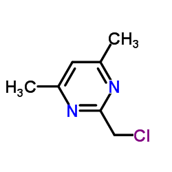 2-(氯甲基)-4,6-二甲基嘧啶结构式
