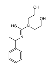 1,1-bis(2-hydroxyethyl)-3-(1-phenylethyl)thiourea结构式