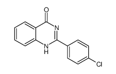 4(3H)-Quinazolinone, 2-(4-chlorophenyl)-结构式