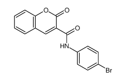 N-(4-bromophenyl)-2-oxochromene-3-carboxamide结构式