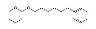 2-(6-((tetrahydro-2H-pyran-2-yl)oxy)hexyl)pyridine结构式