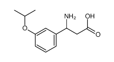 3-氨基-3-(3-异丙氧基苯基)丙酸结构式