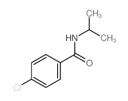4-氯-N-异丙基苯甲酰胺结构式
