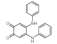 3,4-dianilinocyclohexa-2,4-diene-1,6-dione结构式