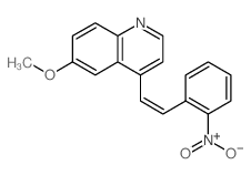 6-methoxy-4-[2-(2-nitrophenyl)ethenyl]quinoline结构式