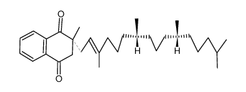 2,3-benzo-5-methyl-5-phytylcyclohexane-1,4-dione结构式