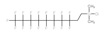 1H,1H,2H,2H-全氟十七烷二甲基硅烷结构式