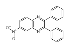 6-nitro-2,3-diphenyl-quinoxaline结构式