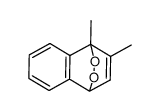 1,2-dimethyl-1,4-dihydro-1,4-epidioxynaphthalene结构式