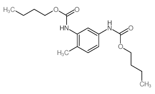 butyl N-[5-(butoxycarbonylamino)-2-methyl-phenyl]carbamate结构式