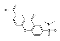 7-dimethylsulfamoylxanthone-2-carboxylic acid结构式