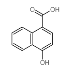 1-羟基-4-萘酸结构式