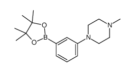 1-methyl-4-[3-(4,4,5,5-tetramethyl-1,3,2-dioxaborolan-2-yl)phenyl]piperazine结构式