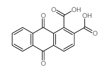 1,2-Anthracenedicarboxylicacid, 9,10-dihydro-9,10-dioxo-结构式