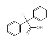 Benzeneacetic acid, a-chloro-a-phenyl-结构式