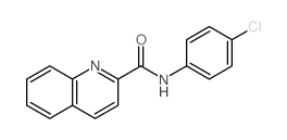 2-Quinolinecarboxamide,N-(4-chlorophenyl)-结构式