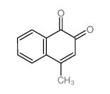 4-methylnaphthalene-1,2-dione结构式