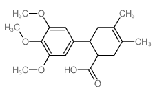3,4-dimethyl-6-(3,4,5-trimethoxyphenyl)cyclohex-3-ene-1-carboxylic acid结构式