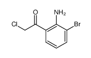 1-(2-amino-3-bromophenyl)-2-chloroethan-1-one结构式