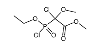 ethyl [chloromethoxy(methoxycarbonyl)methyl]phosphonochloridate结构式