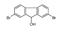 2,7-dibromo-9H-fluoren-9-ol结构式
