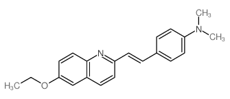4-[2-(6-ethoxyquinolin-2-yl)ethenyl]-N,N-dimethyl-aniline结构式