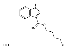 4-chlorobutyl 1H-indole-3-carbimidate hydrochloride结构式