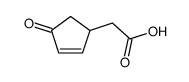 2-(4-oxocyclopent-2-en-1-yl)acetic acid结构式