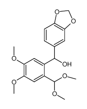 benzo[d][1,3]dioxol-5-yl(2-(dimethoxymethyl)-4,5-dimethoxyphenyl)methanol结构式
