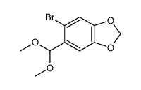 5-bromo-6-(dimethoxymethyl)-1,3-benzodioxole结构式