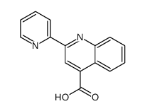 2-pyridin-2-ylquinoline-4-carboxylic acid结构式