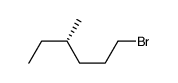 (S)-(+)-1-BROMO-4-METHYLHEXANE结构式