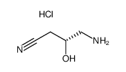 (R)-4-amino-3-hydroxybutanenitrile hydrochloride结构式