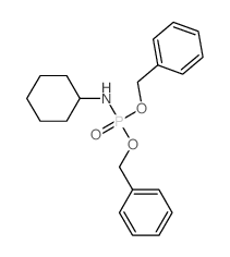N-bis(phenylmethoxy)phosphorylcyclohexanamine结构式