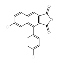 Naphtho[2,3-c]furan-1,3-dione, 6-chloro-4-(4-chlorophenyl)-结构式