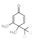 2,5-Cyclohexadien-1-one,3,4-dimethyl-4-(trichloromethyl)-结构式