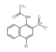 Acetamide,N-(4-bromo-2-nitro-1-naphthalenyl)-结构式