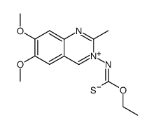 N-(6,7-dimethoxy-2-methylquinazolin-3-io)ethoxythioformamidide结构式