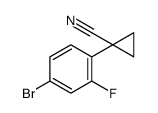 1-(4-bromo-2-fluorophenyl)cyclopropane-1-carbonitrile结构式