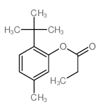 (5-methyl-2-tert-butyl-phenyl) propanoate结构式
