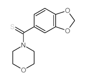 benzo[1,3]dioxol-5-yl-morpholin-4-yl-methanethione结构式