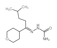 [[4-methyl-1-(oxan-4-yl)pentylidene]amino]urea结构式