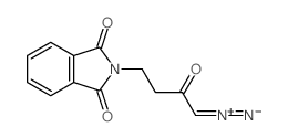 [4-(1,3-dioxoisoindol-2-yl)-2-oxo-butylidene]-imino-azanium结构式