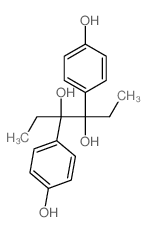 3,4-Bis(p-hydroxyphenyl)-3,4-hexanediol结构式